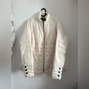 Womens Eddie Bauer Goose Down Ivory coat Size 1X